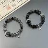 Mochuan Handmade Ancient-Style Glass Beaded Bracelet - Niche Design for Couples