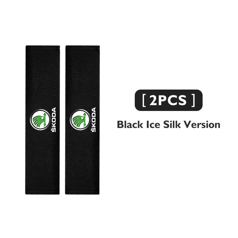 Car Interior Belt Cover Safety Belt Shoulder Protector Mats Auto Accessories For Skoda Kamiq MK3 Roomster Rapid Kodiaq Karoq CB4