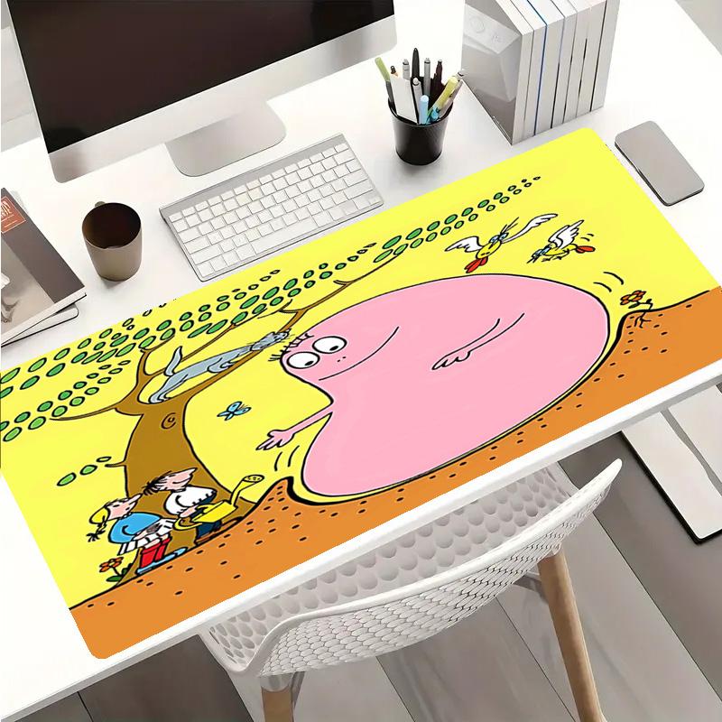 Barbapapa Mouse Pad - Non-Slip Rubber Base, Smooth Surface for Work,Gaming,Office,And Home Use, Desk Mouse Pad