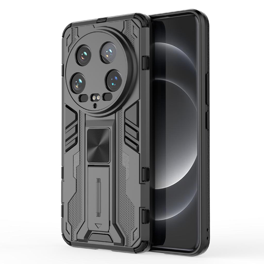 For Xiaomi 14 Ultra Cell Phone Case PC+TPU Scratch-proof Shell with Kickstand
