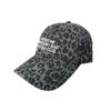 European and American ins Internet celebrities cap letter embroidery leopard print print baseball cap big head circumference daily wear hat women