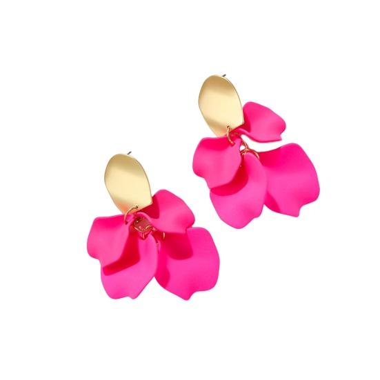 Yousheng 1 пара серег-капель в стиле ретро с лепестками роз, длинные стильные серьги-подвески, яркие цветные серьги, ювелирные аксессуары