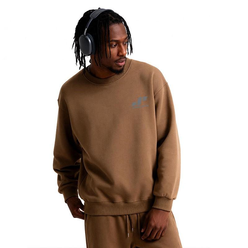 Unisex Oversized Crewneck Sweatshirt Men Women Soft Cotton Blend Long Sleeve Pullover Casual Winter Top With Print