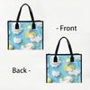  Cute Cloud Chicken Pattern Tote Bag Fashion Casual Large Capacity Handbag for Daily Use