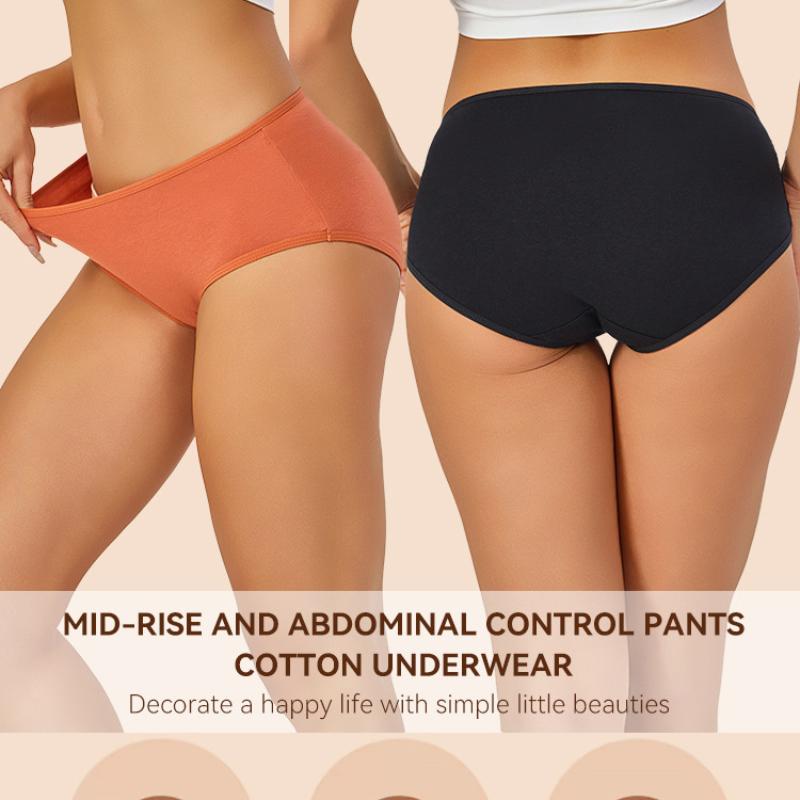 Low-Middle Waist Women's Panties, High Elasticity Women Underwear, Comfortable Cotton Crotch #JS830
