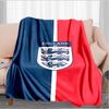 England Football Crest Printed Throws Blanket Soft Flannel Blankets for Couch Bed Gifts for Men Women Picnic blanket Christmas gifts