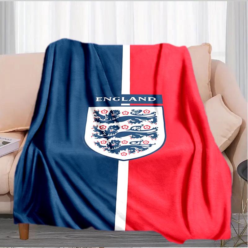 England Football Crest Printed Throws Blanket Soft Flannel Blankets for Couch Bed Gifts for Men Women Picnic blanket Christmas gifts