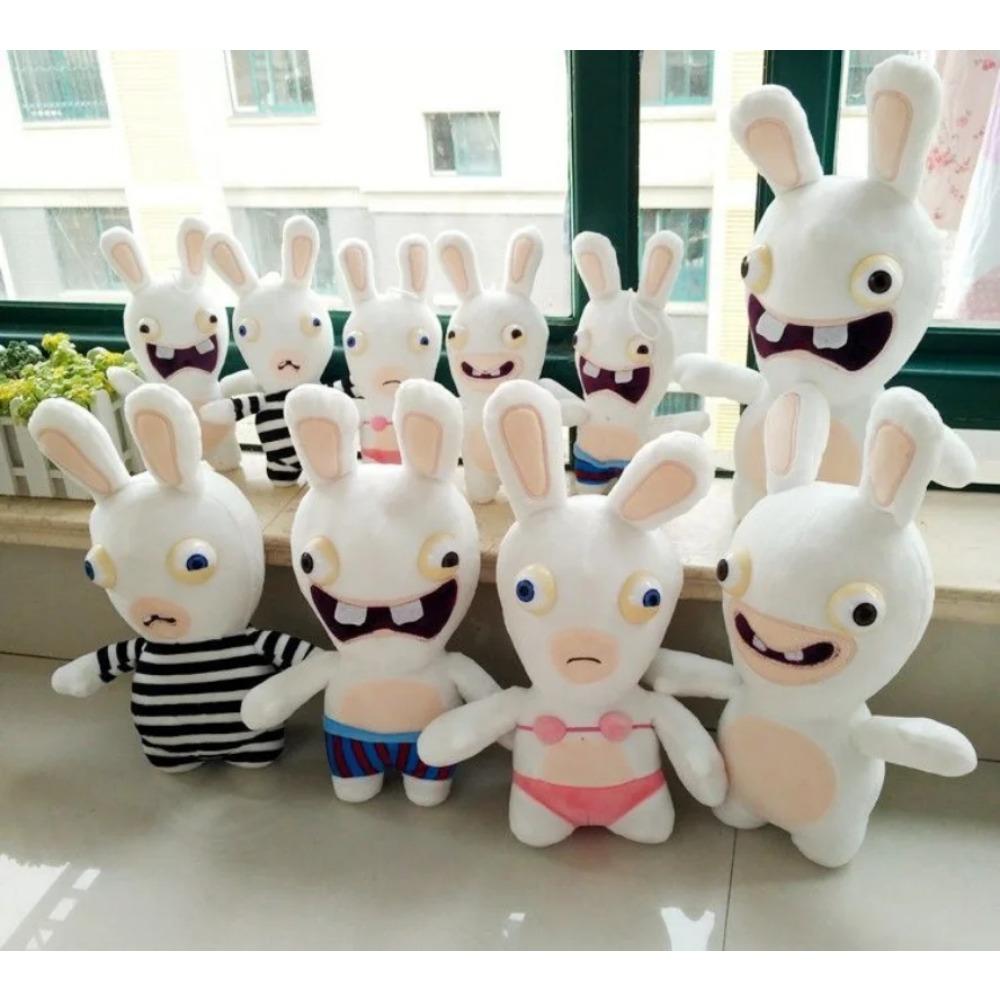 Креативные мягкие игрушки кролики, кукла кролика Лемана, сумасшедший кролик, мягкие детские игрушки, забавная кукла животное, кричащий кролик, подарок