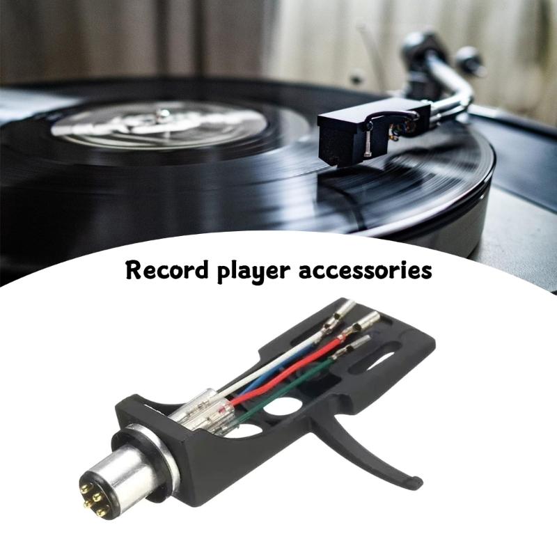 Aluminum Turntables Cartridge Stand Holder with Color Wire for Record Player Needle Holder for Audiophiles