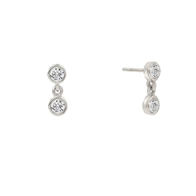 925 Sterling Silver Style Crystal Zircon Piercing Cartilage Stud Earrings for Women Ladies Earings Jewelry Pendientes