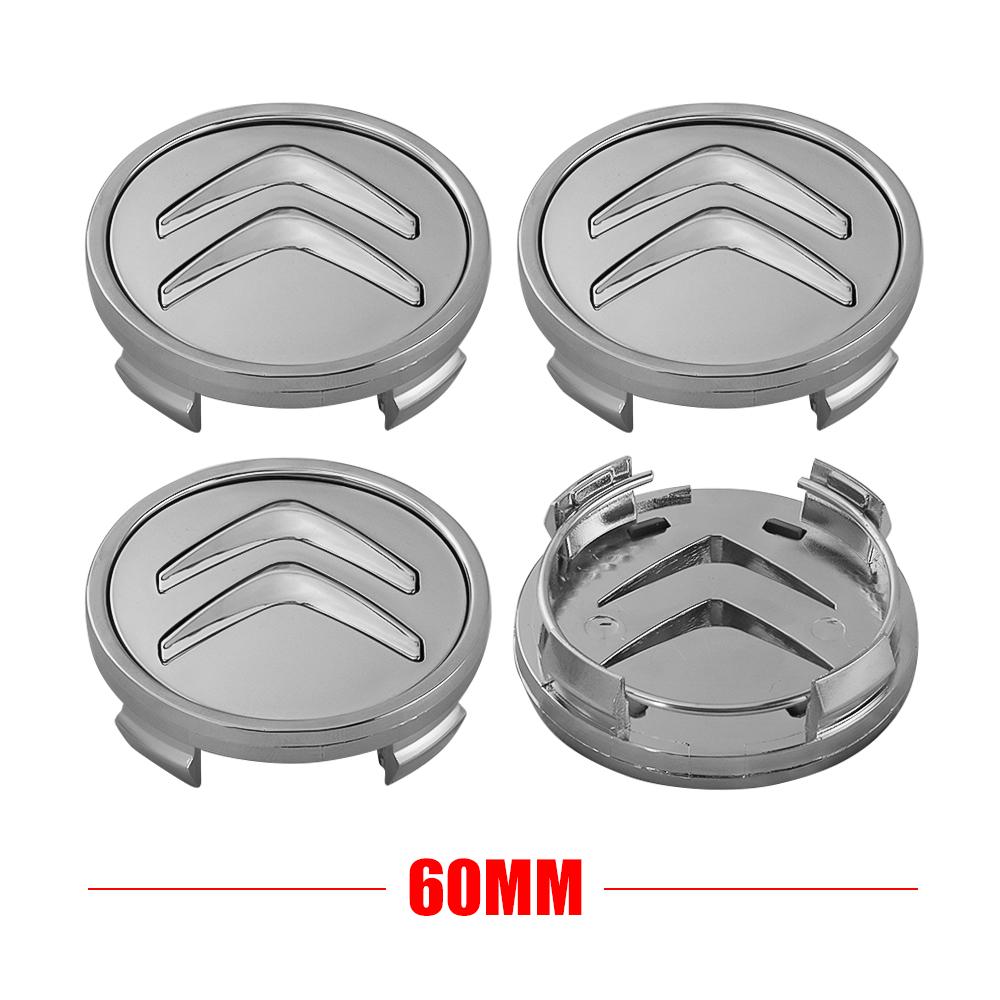 4 шт. 60 мм Центральные колпаки на ступицы колес автомобиля Оригинальные аксессуары Citroen для Citroen C1 C3 C4L VTS C-ELYSEE C5 C6 C2 C4 Picasso