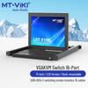 MT-viki 16-портовый KVM-переключатель для установки в стойку со встроенной 17-дюймовой LED-консолью