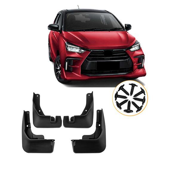 Комплект черных пластиковых брызговиков для автомобиля Toyota Wigo Agya 202