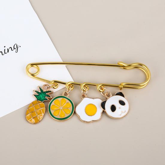 Брошь-булавка креативной формы, нержавеющая одежда, декоративная булавка, ювелирная брошь