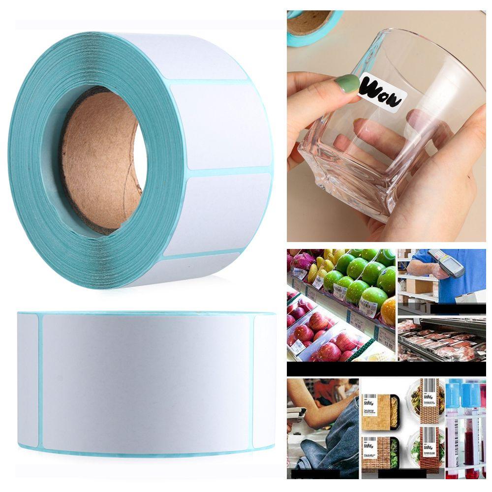 Convenient Supermarket Price Print Supplies Adhesive Paper Thermal Sticker Waterproof Package Label