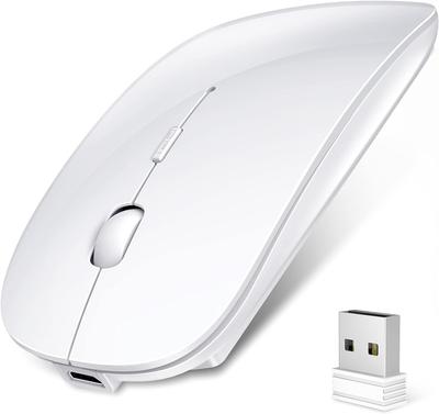 Беспроводная Bluetooth 3DPI Высокосовместимая с и Microsoft Pro Mouse, Ультратонкая, Бесшумная, Перезаряжаемая, Энергоэффективная, 2,4 ГГц, Режимы, Точность,