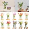 Многоцветная кукольная ваза для цветов 1/6 1/8 1/12 Кукольный цветочный игрушечный кукольный домик украшение