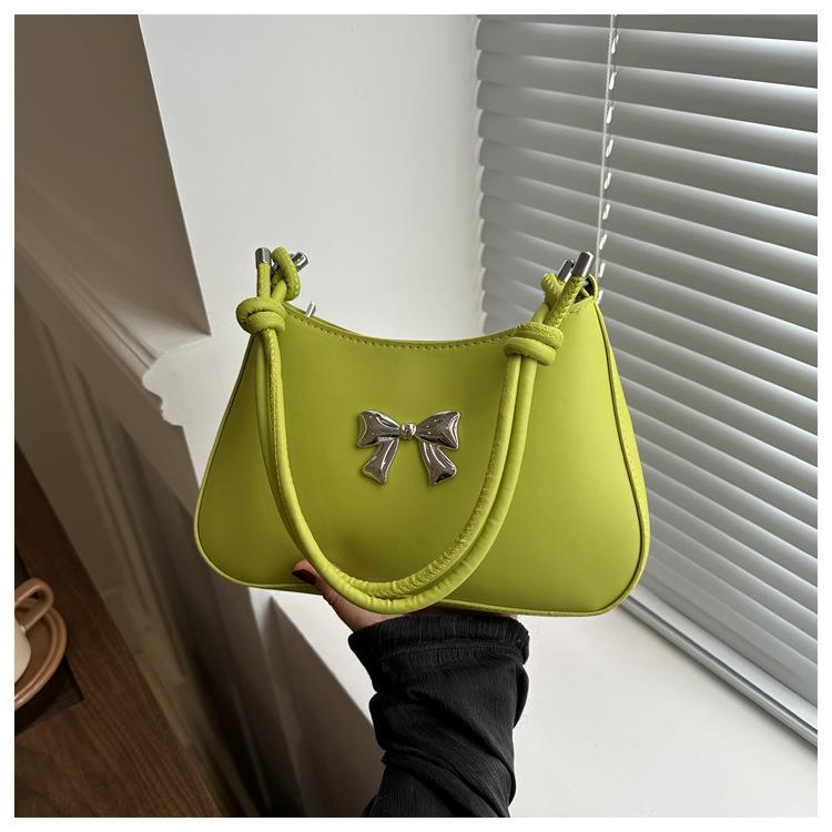 Сумка-бантик премиум-класса для женщин 2024 года, новая весенне-летняя универсальная сумка через плечо премиум-класса с текстурой