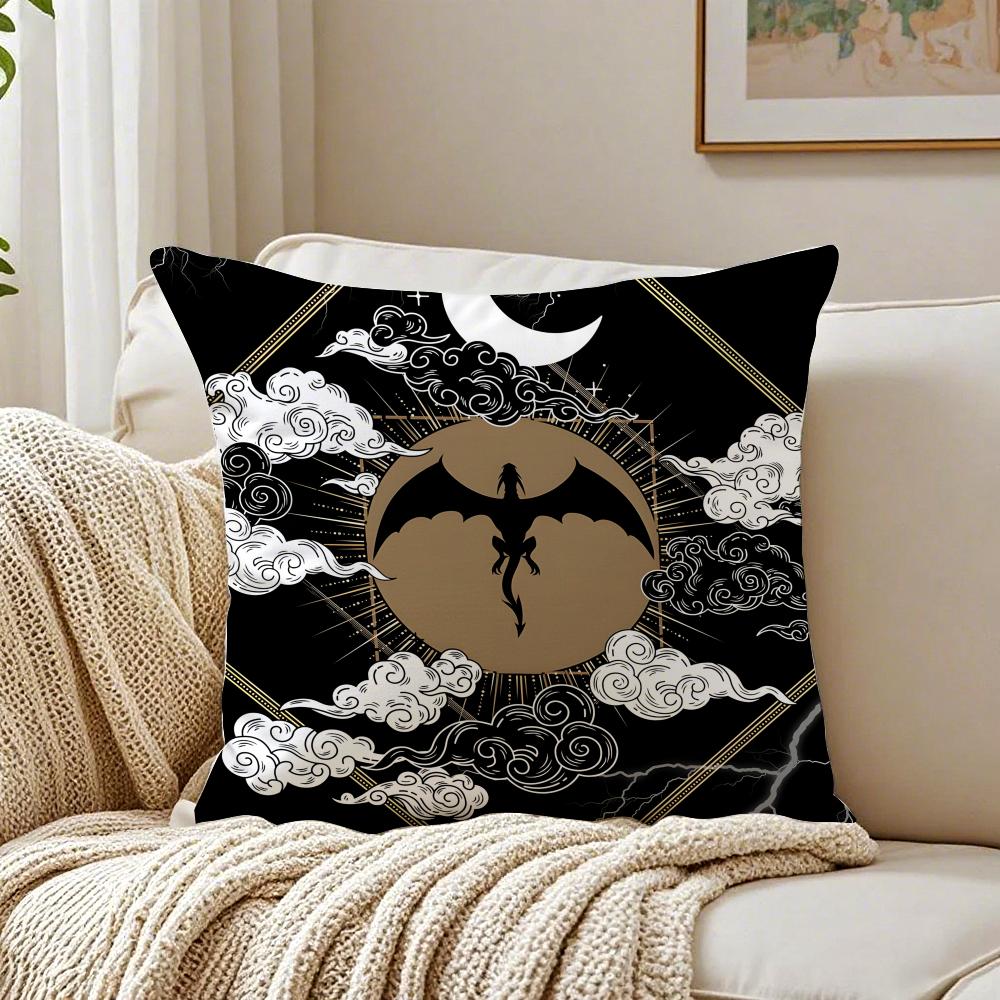 book epic FFourth Wing Cushion Cover Pillowcase Antidustmite living Room Sofa Decor Cushion Room