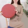 Thicken Leather Round Cushion Japanese Style Upholstered Cushion Simple Sponge Cushion  for Home