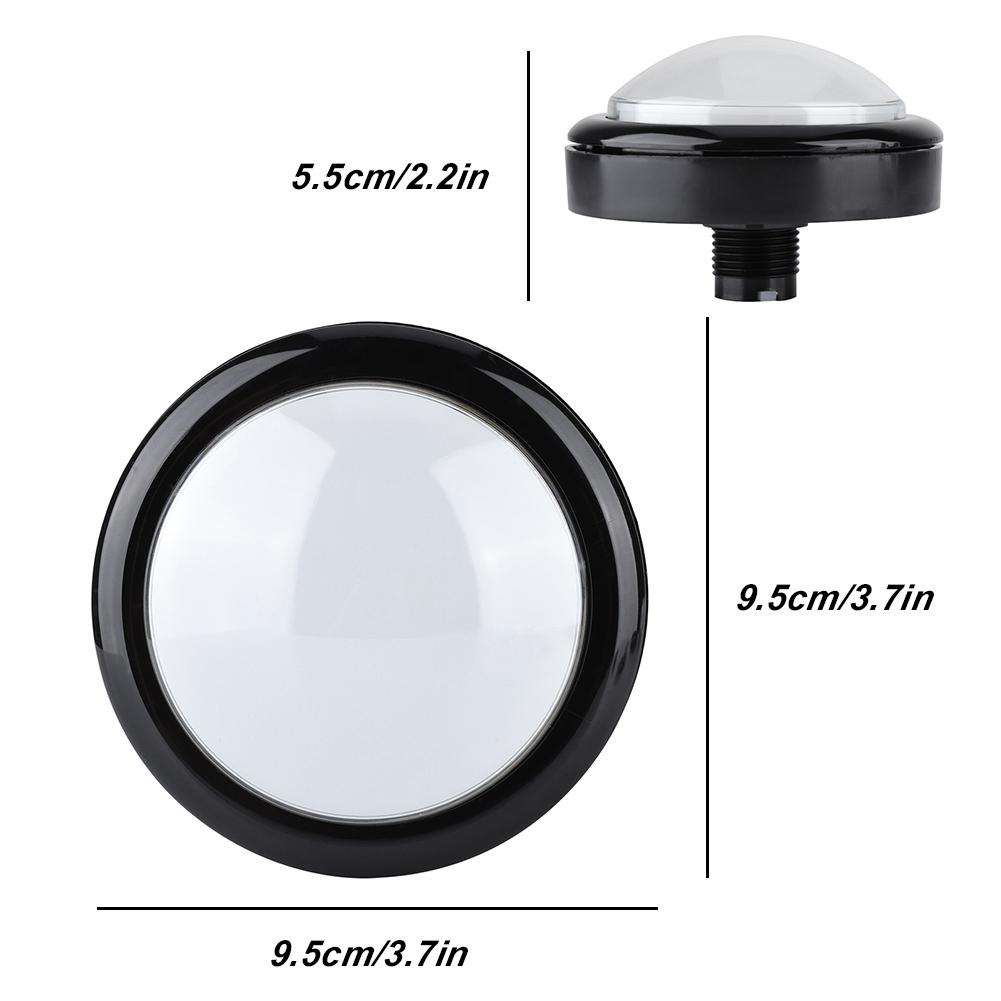 100MM LED Light Lamp Button Big Round Video Game Push Buttons(red)