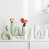 Маленькие свежие и креативные цветочные композиции, простые керамические вазы, высококлассные украшения, простые настольные украшения для дома