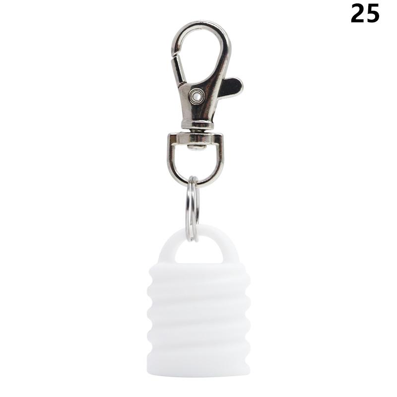 Practical Silicone Keychain Cap lip gloss accessories Portable Durable Holder Keychain Compatible For Lipstick Storage Cap