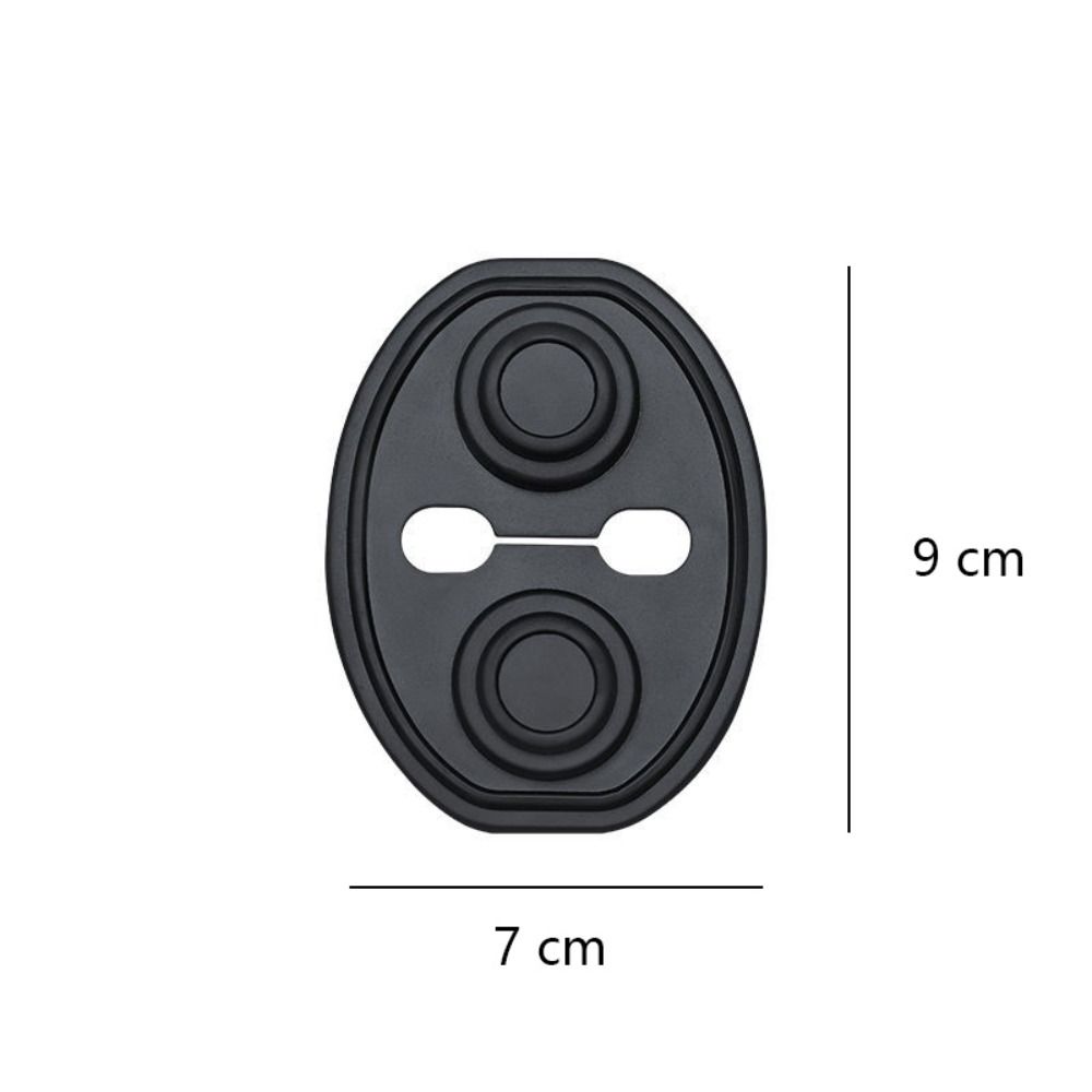 4Pcs Anti-Collision Car Door Lock Buckle Cover Silicone Shock Absorption Car Door Closing Shockproof Cushion Buffering Pad