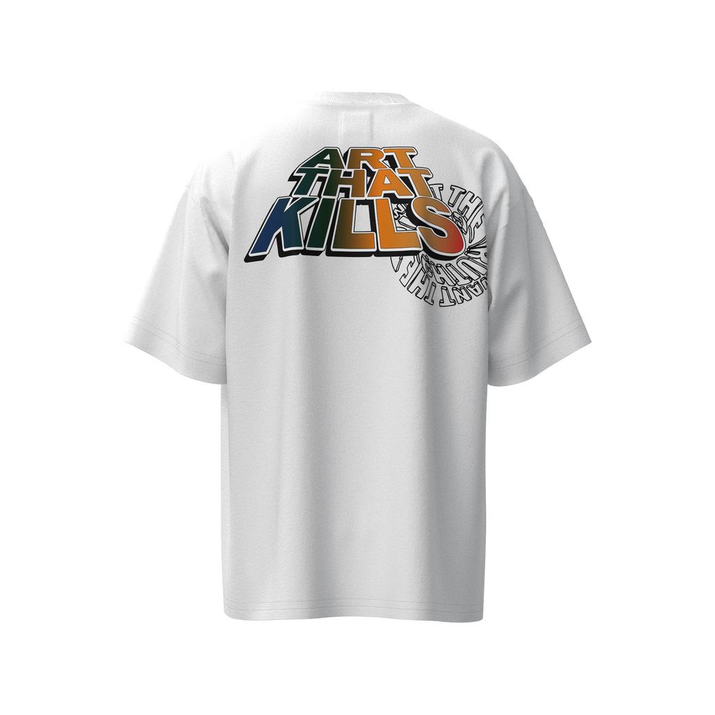 Cross-border European and American trendy brand GALLERY DEPT gradient letter print short-sleeve T-shirt for men and women, high street short-sleeve