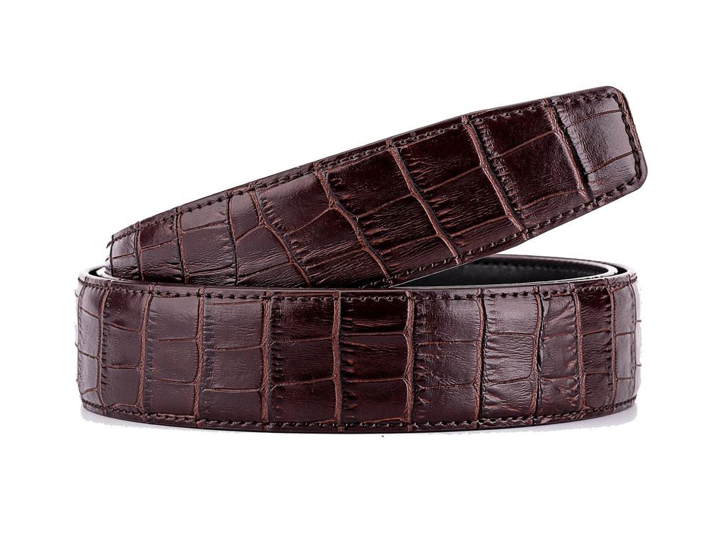 Men's Genuine Leather Belt High-end Quality Original Patent Leather Imported First Layer Cowhide Automatic Buckle Belt Body