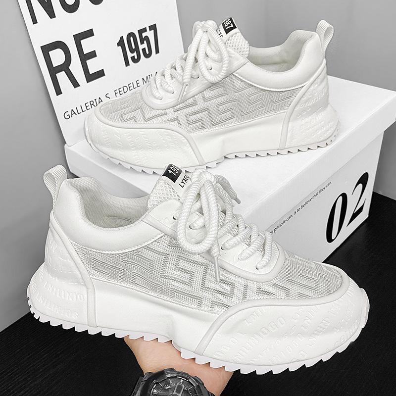 Мужская обувь 2025 лето новая сумка подошва дышащая сетчатая обувь нескользящая износостойкая модная повседневная обувь мужская спортивная обувь