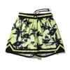 SPALDING Palm Tree Jersey Shorts, Yellow, Size M (SMP25007)