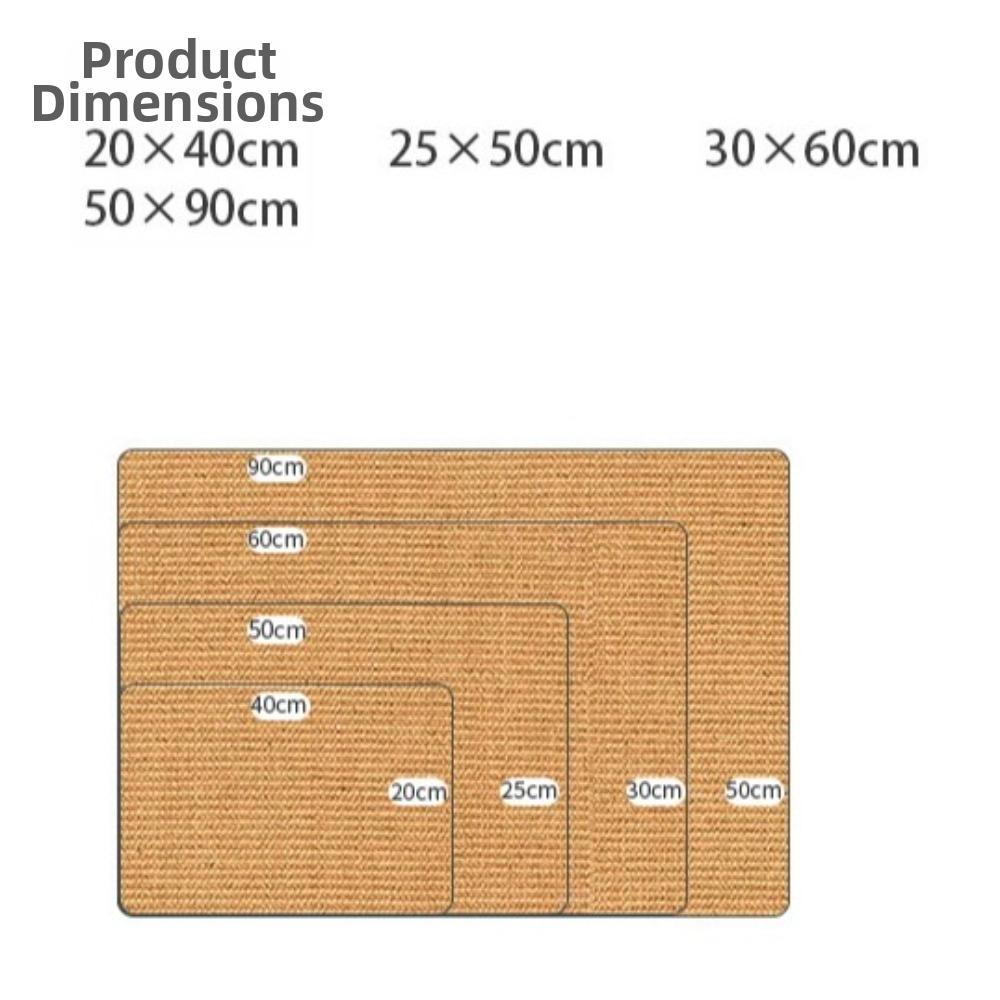 Sisal Cat Scratching Board Wall Mount Furniture Protector New Cat Scratching Mat Pet Supplies