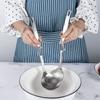 IMEEA Hot Pot Ladle Set, 31cm Long, with Ladle, Serving Spoon, and Slotted Ladle, Made of 18-8 Stainless Steel, Set of 2, Dishwasher Safe