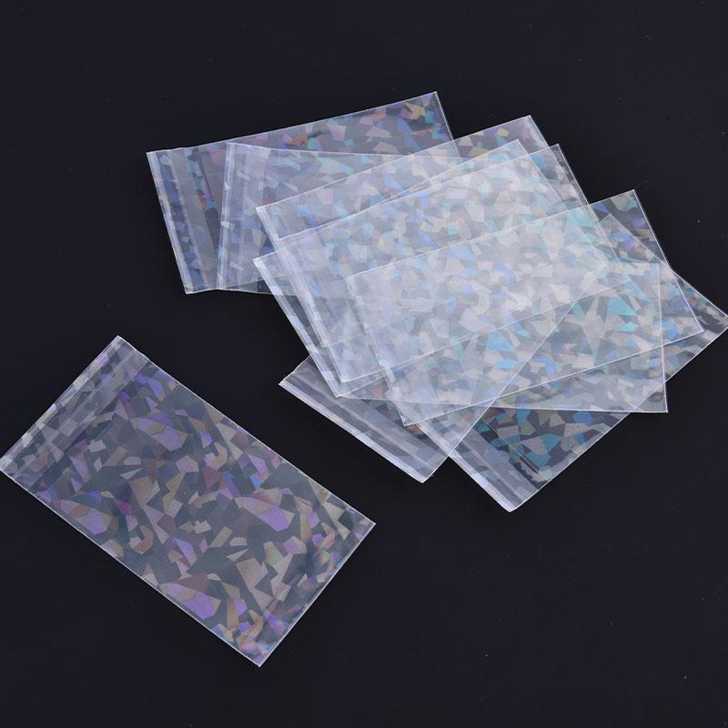 10 шт. маленькие звезды лазерная мигающая карточка рукава протектор для пленки-держателя карт