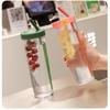 700ML Folding Straw Cup Transparent Large Capacity Water Bottles Portable Juice Cups Lemon Filter Cute Drinking Bottle for Girl