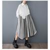 New Mesh Splicing Fashionable Loose Casual Shirt Dress