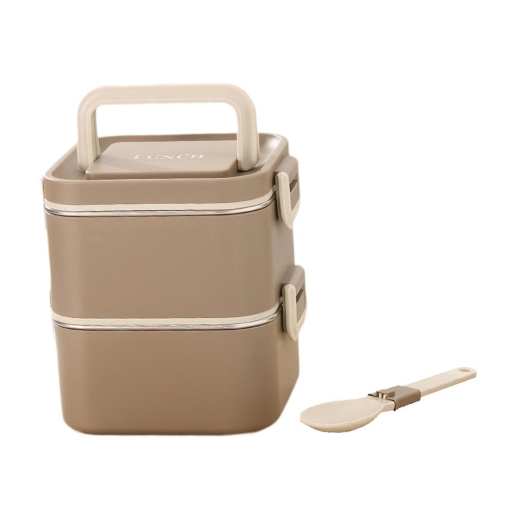 Коробка для бенто Микроволновая Легкая Герметичная Ланч-бокс для взрослых Штабелируемый Контейнер для приготовления еды