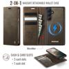 For Samsung Galaxy S26 Magnetic Case CASEME C49 RFID Blocking Detachable Wallet Leather Phone Cover