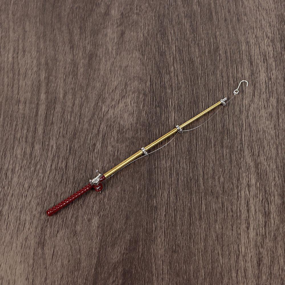 Garden Micro Landscape Scene Model Trammel Net Doll Accessories Miniature Fishing Rod Fish Pole