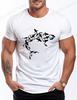 Мужская Женская Одежда Футболка с Принтом Акулы Харадзюку Футболка Streetwear Круглый Вырез Топ Короткий Рукав Повседневная Летняя Футболка Одежда