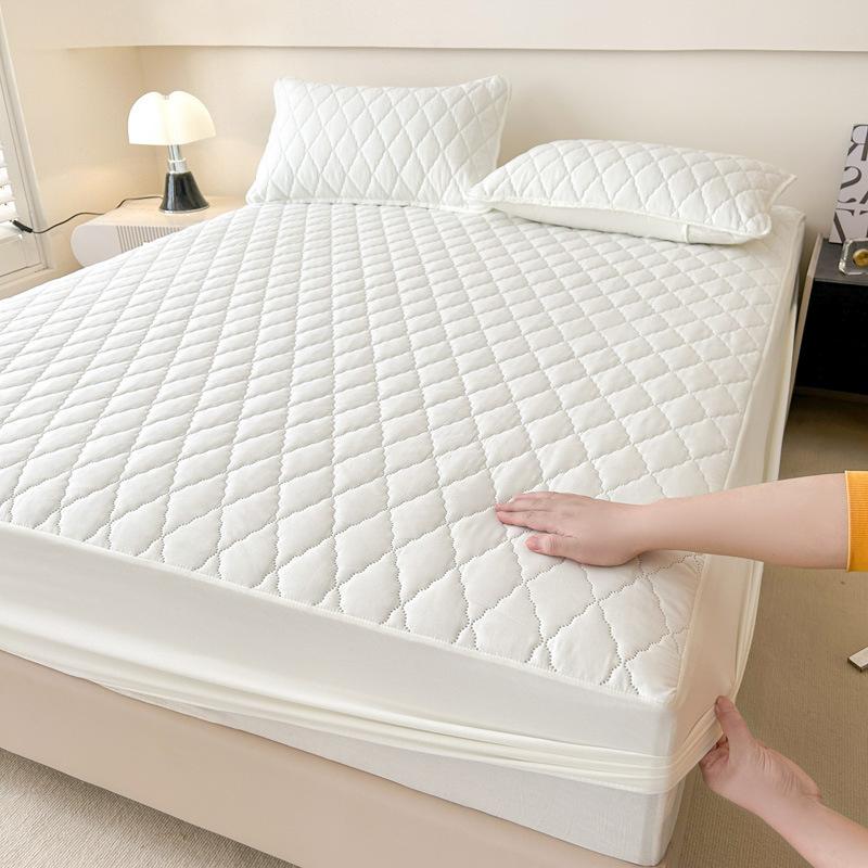 Ticken Cotton Waterproof Bed Sheet Waterproof Fitted Sheet Quilted Mattress Cover Mattress Protector Bedding Mattress Cover