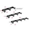 Bathroom Accessories Towel Hook Matte Black Towel Robe Coat Rack Rows Hooks