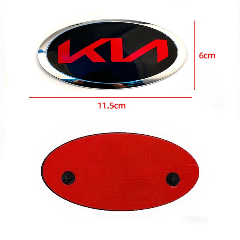 AABIW1 Car Front Gril Rear Trunk Emblem Sticker Accessories For Kia GT-Line Sportage Ceed Rio Picanto Sorento Soul Cerato Venga K9 Niro