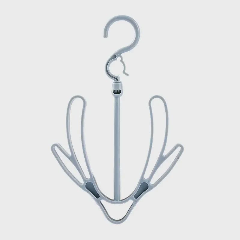 Rotatable Multifunctional Balcony Shoe and Clothes Rack