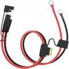 Кабель-адаптер 16 AWG с двойным быстроразъемным соединением SAE, Солнечный удлинитель с разъемом-кольцом для зарядного устройства, Комплект для обслуживания аккумулятора