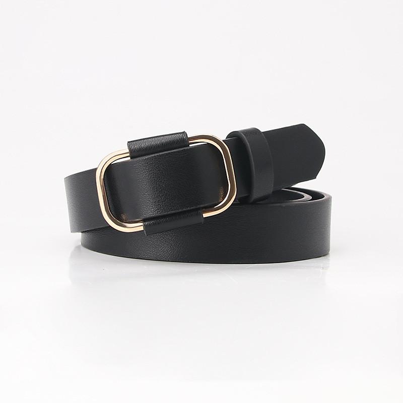 Womens Adjustable Faux Leather Belt For Casual And Office Wear With Smooth Buckle
