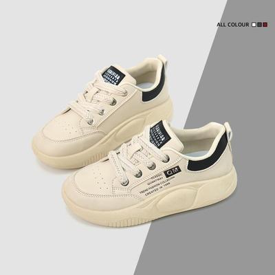 Модные женские кроссовки из вулканизированной кожи с толстой подошвой, повседневные туфли из ПУ на среднем каблуке, туфли Zapatos Para Mujeres для женщин, мокасины