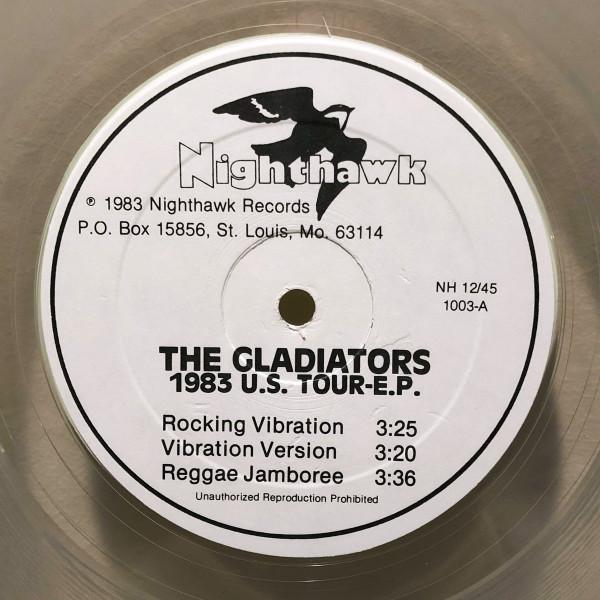 12-дюймовая пластинка GLADIATORS 1983 США. TOURE.P. NH12451003 Nighthawk Recor 1983 США Регги Ска Даб Б/у