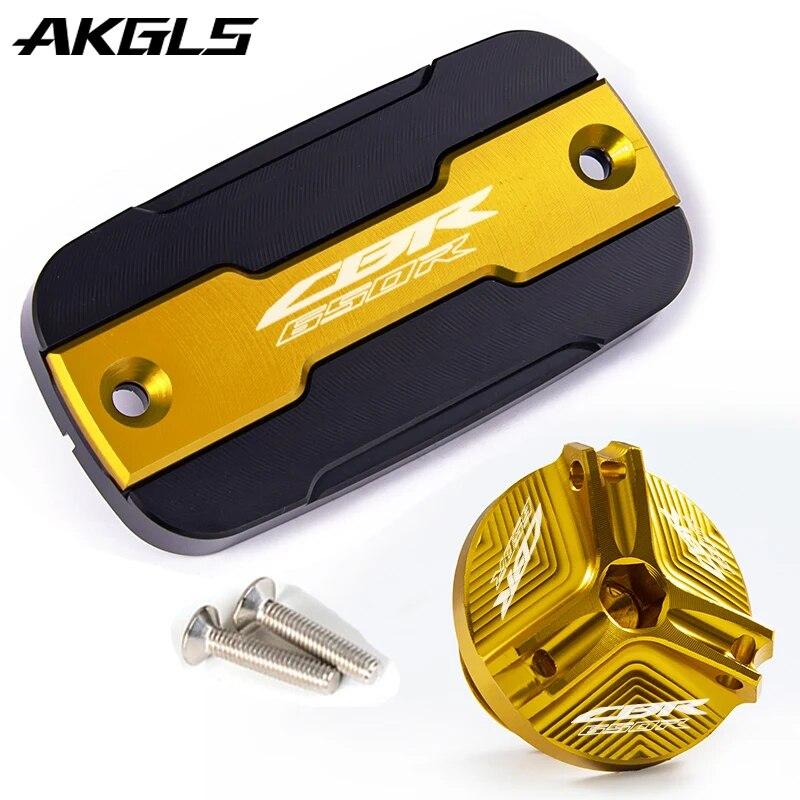 For HONDA CB650R CBR650R CBR 650R CB 650R Motorcycle Front Brake Fluid Tank Cap and Filling Port Cover Protection Accessories